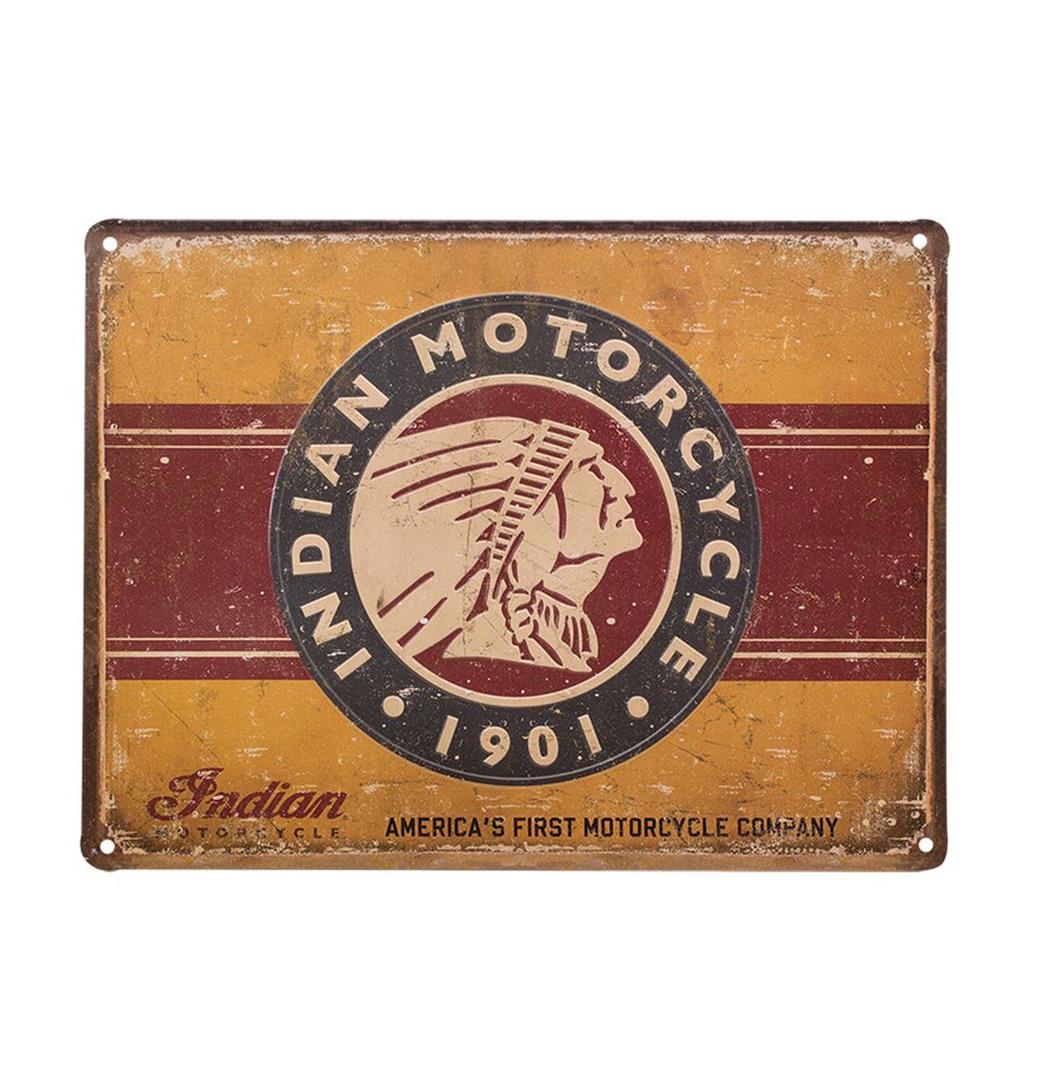 INDIAN FIRST MOTORCYCLE SIGN